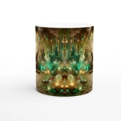 Boğa Burcu Baskılı Kahve Kupası - Büyülü Kristal Mağarası Temalı Vs2 thumbnail 2