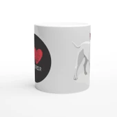 I Love Bull Terrier Temalı Baskılı Kupa Bardak - 3