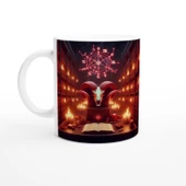 Koç Burcu Baskılı Kahve Kupası - Zodyak Kütüpanesi Vs3 thumbnail 1