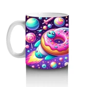 Çocuklara Sütü Sevdiren Kozmik Donut Gezegenleri Kupa Bardak thumbnail 2