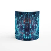 Kova Burcu Baskılı Kahve Kupası - Büyülü Kristal Mağarası Temalı Vs1 thumbnail 2