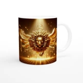 Aslan Burcu Baskılı Kahve Kupası - Zodyak Maskeli Balo Vs4 - 3