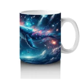 Çocuklara Sütü Sevdiren Galaktik Balina Dansı Kupa Bardak - 4