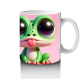 Çocuklara Sütü Sevdiren Neşeli Kurbağa Kupa Bardak - 4