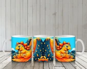 Çocuklara Sütü Sevdiren Dinozor Kaydırak Keyfi Kupa Bardak - 6