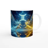 İkizler Burcu Baskılı Kahve Kupası - Zodyak Maskeli Balo Vs4 thumbnail 3