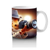 Çocuklara Sütü Sevdiren Fotoğrafçı Zürafa Desenli Kupa Bardak - 4