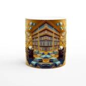 İkizler Burcu Baskılı Kahve Kupası - Zodyak Kütüpanesi Vs3 thumbnail 2