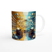 İkizler Burcu Baskılı Kahve Kupası - Zodyak Kütüpanesi Vs3 thumbnail 3