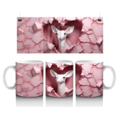 Çocuklara Sütü Sevdiren Aşkı Fısıldayan Geyik Kupa Bardak - 1