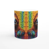 Renk Yağmurunda Gülümseyen Tembel Kupa Bardak - 2