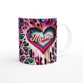 Mama Yazılı Neon Kalpli Anneler Günü Kupa Bardak thumbnail 3