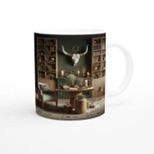 Boğa Burcu Baskılı Kahve Kupası - Zodyak Kütüpanesi Vs3 thumbnail 3