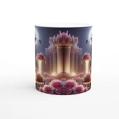 Terazi Burcu Baskılı Kahve Kupası - Ay ışığında Zodyak Bahçesi Vs2 - 2