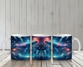 Çocuklara Sütü Sevdiren Galaktik Balina Dansı Kupa Bardak - 6