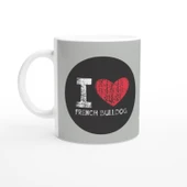 French Bulldog Aşkı Temalı Baskılı Kupa Bardak thumbnail 3