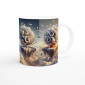 İkizler Burcu Baskılı Kahve Kupası - Elementsel Doğa Krallığı Temalı Vs4 - 3