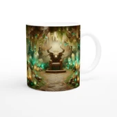 Boğa Burcu Baskılı Kahve Kupası - Büyülü Kristal Mağarası Temalı Vs2 thumbnail 3