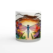 Güneşin Işığında Parlayan Yusufçuk Temalı Baskılı Kupa Bardak thumbnail 1