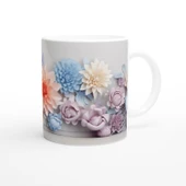 Pastel Çiçek Duvarı Kupa Bardak thumbnail 3