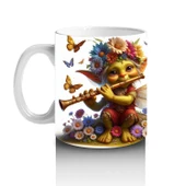 Çocuklara Sütü Sevdiren Kelebekli Çiçek Perisi Kupa Bardak - 2