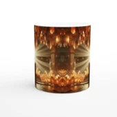 Aslan Burcu Baskılı Kahve Kupası - Büyülü Kristal Mağarası Temalı Vs1 thumbnail 2