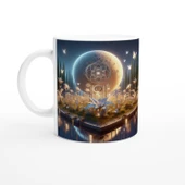 Başak Burcu Baskılı Kahve Kupası - Ay ışığında Zodyak Bahçesi Vs2 thumbnail 1