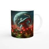 Koç Burcu Baskılı Kahve Kupası - Ay ışığında Zodyak Bahçesi Vs2 thumbnail 3