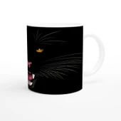 Geceye Saklanmış Panter Temalı Baskılı Kupa Bardak thumbnail 3