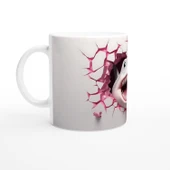 Duvarı Yırtan Köpekbalığı Temalı Baskılı Kupa Bardak thumbnail 2