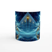 İkizler Burcu Baskılı Kahve Kupası - Zodyak Maskeli Balo Vs4 thumbnail 2