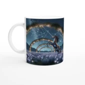 Yay Burcu Baskılı Kahve Kupası - Ay ışığında Zodyak Bahçesi Vs2 thumbnail 1