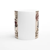 Retro Garage Servis Aracı Baskılı Kupa Bardak thumbnail 3