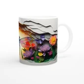 Güneşin Işığında Parlayan Yusufçuk Temalı Baskılı Kupa Bardak thumbnail 3