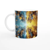 İkizler Burcu Baskılı Kahve Kupası - Büyülü Kristal Mağarası Temalı Vs1 thumbnail 1