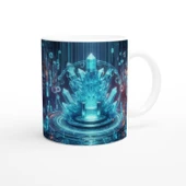 Kova Burcu Baskılı Kahve Kupası - Büyülü Kristal Mağarası Temalı Vs1 thumbnail 3