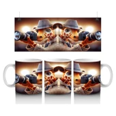 Çocuklara Sütü Sevdiren Fotoğrafçı Zürafa Desenli Kupa Bardak - 1