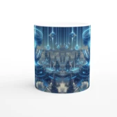 Kova Burcu Baskılı Kahve Kupası - Elementsel Doğa Krallığı Temalı Vs4 - 2