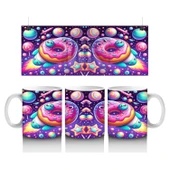 Çocuklara Sütü Sevdiren Kozmik Donut Gezegenleri Kupa Bardak thumbnail 1