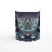 Oğlak Burcu Baskılı Kahve Kupası - Elementsel Doğa Krallığı Temalı Vs4 thumbnail 2