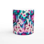 Mama Yazılı Renk Geçişli Kalpli Anneler Günü Kupa Bardak thumbnail 2