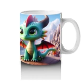 Çocuklara Sütü Sevdiren Ateş Tepesi Bebek Ejderha Kupa Bardak - 4