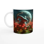 Koç Burcu Baskılı Kahve Kupası - Ay ışığında Zodyak Bahçesi Vs2 thumbnail 1