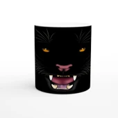 Geceye Saklanmış Panter Temalı Baskılı Kupa Bardak thumbnail 1