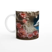 Mercan Dalgaları Arasında Yunus ve Güller Kupa Bardak thumbnail 2