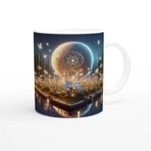 Başak Burcu Baskılı Kahve Kupası - Ay ışığında Zodyak Bahçesi Vs2 thumbnail 3