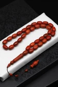Gergedan Ağacı Tesbih 8 x 12 mm Beyzi Kesim - 1