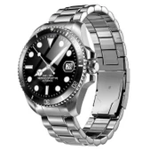 Zcwatch V0525 316L Paslanmaz Çelik, Döner Bezel, Bt Call, Spor Sağlık, IP68 Profesyonel Akıllı Saat thumbnail 4