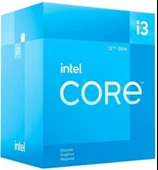 Intel Core i3 12100F 3.3 Ghz 4 Çekirdek 12MB Cache LGA1700 Soket 10NM Kutulu Box İşlemci - 1