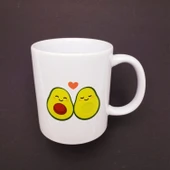 Sevimli Avokado Çift Baskılı Kupa Bardak Tg-53-vice/(1395) 987 - 1